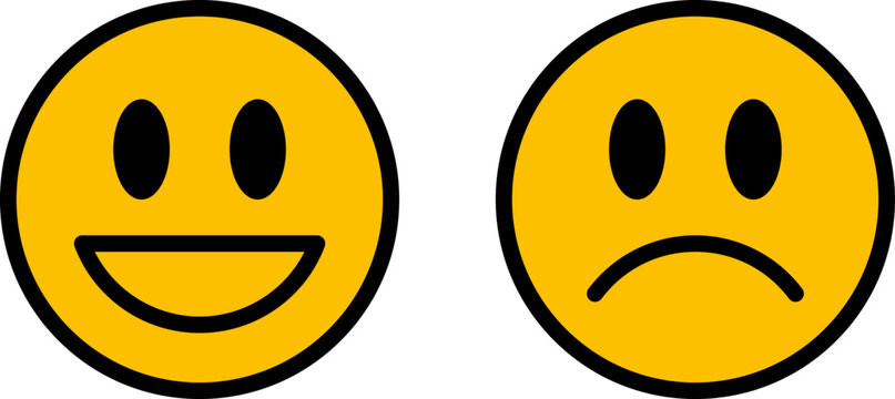 Smile icon. Smiley face flat icon. Yellow smile symbol vector
