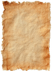 Fototapeta premium Textured, aged parchment with torn edges, beige hues, crumpled surface, ready for writing