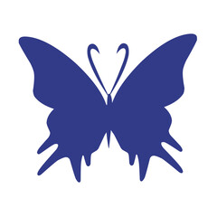 Butterfly silhouette vector