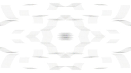 Intricate geometric pattern with symmetrical shapes and lines isolated on transparent background