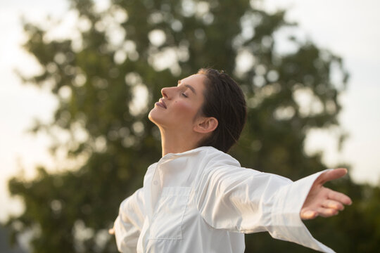 young man doing yoga exercises. Life. Diet. Female. Yoga. Sport concept. 