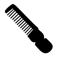 Comb vector silhouette