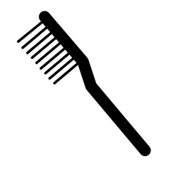 Comb vector silhouette