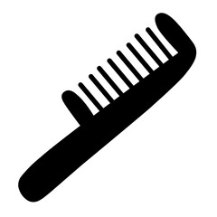 Comb vector silhouette