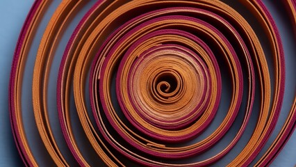 Vibrant concentric circles swirling around a central spiral pattern in a mesmerizing illustration