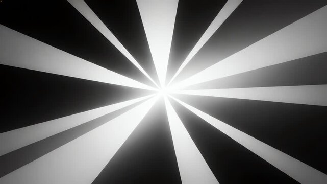 starburst light rays center glow abstract black and white beams