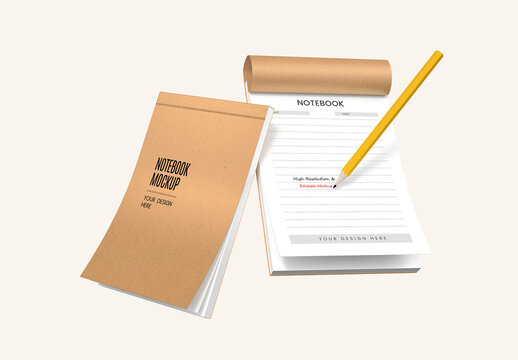 Editable Notebook Mockup Set