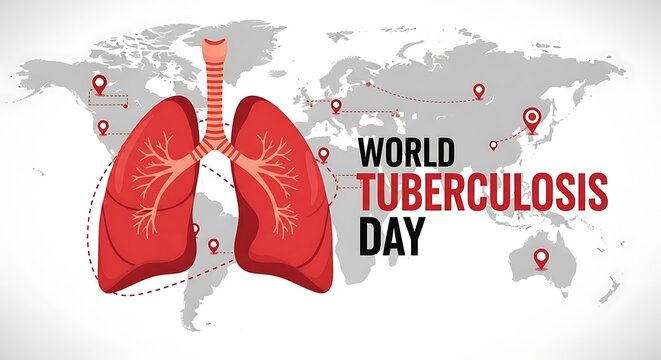 World tuberculosis day awareness campaign with global impact highlighted