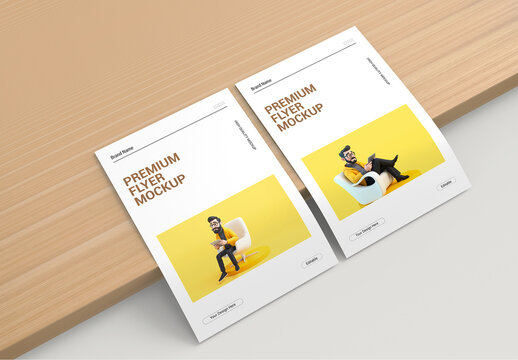 Premium Flyer Mockup Set Template