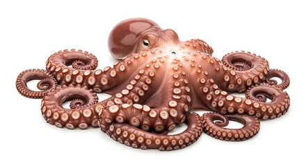 octopus isolated on white background