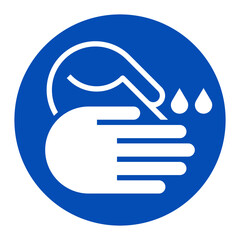 Wash hands sign sign. Please wash your hands here.