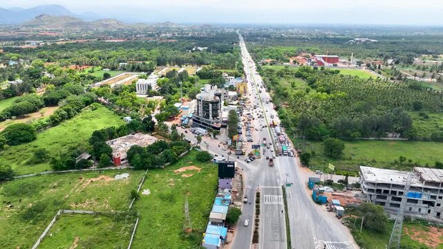 NH44 Devanahalli Highway Aerial &ndash; Bangalore Airport Growth Corridor