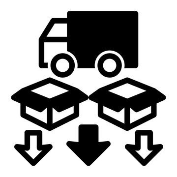 Activity of offloading transported items at their designated receiving point (Mixed Style)