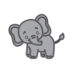 Obraz premium Cute Cartoon Elephant