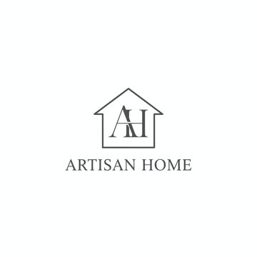Artisan Home Letter AH Monogram Logo