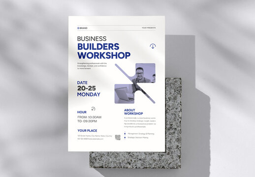 Modern Business Workshop Flyer and Corporate Event Template