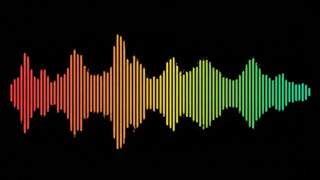 Colorful Audio Waveform Visualization for Music and Sound Design.