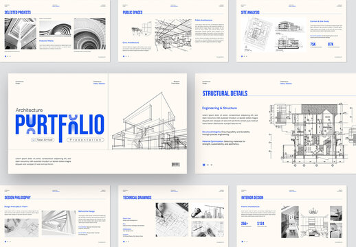 Modern and Clean Architecture Portfolio Presentation Template for Architects