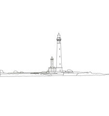 Obraz premium phare de l'ile vierge, Bretagne