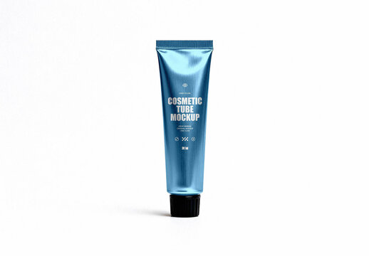 Hand Cream Tube Mockup