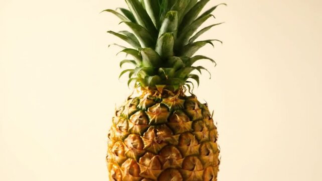 Fresh and vibrant pineapple on a clean background
