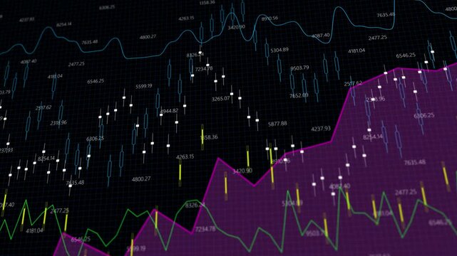 chart diagram investment, financial economic statistic, global index information stock market or forex trading graph in graphic candle, graph