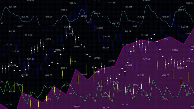 index information stock market or forex trading graph in graphic candle, graph stock market or forex trading