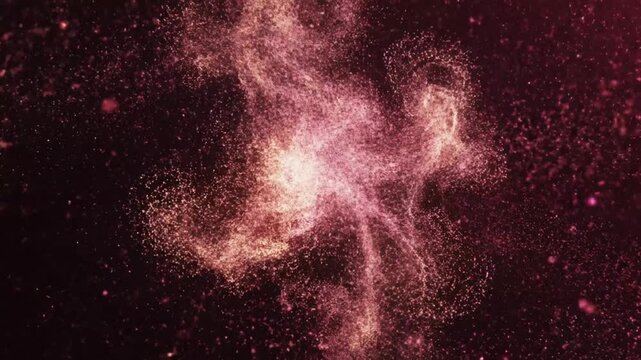 Abstract Heart Transformation: A Visual Journey of Love, Creation and Particle Effects