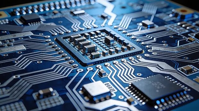 Macro extremo de un microchip