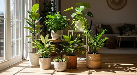 Indoor Plants in Pots.