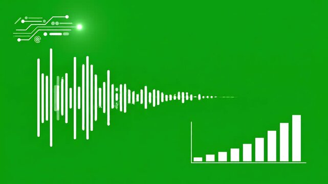 Abstract Digital Overlay with green screen background free video of sticker effects modern professional design layout blank isolated template motion light chroma key banner distortion, overlay