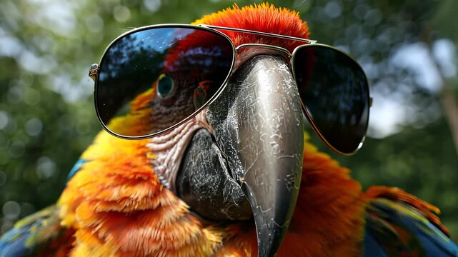 blue and yellow macaw parrot
