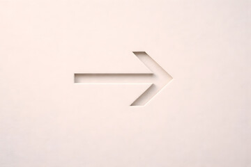 Direction's Precision: A clean and modern depiction of a right-facing arrow, meticulously crafted to represent guidance, direction, and forward motion. 