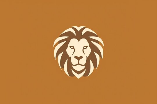 Cartoon Lion Head Logo Mascot &ndash; Bold Roaring Lion Emblem Vector Illustration