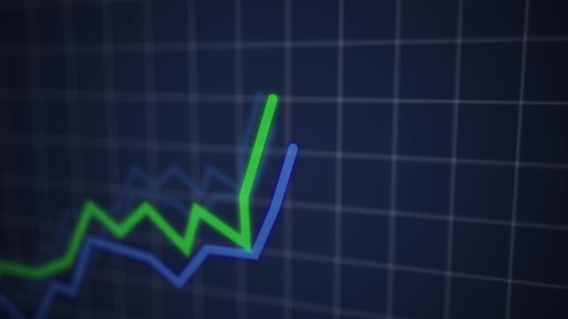 growth stock market rise up line chart move profit, statistic graph finance diagram, index fund global, strategy