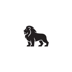 Fototapeta premium Wild Cat King Silhouette Vector