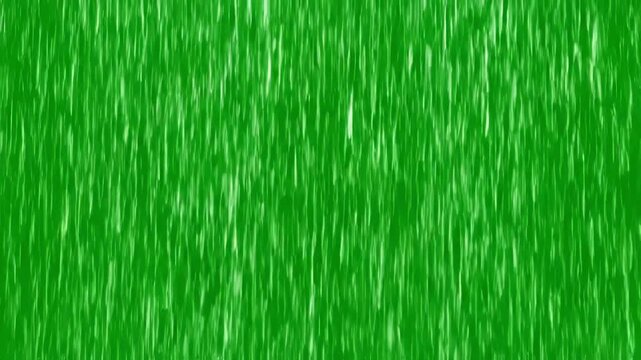 Seamless Rain Overlay with falling heavy loop motion graphic background green screen distortion, overlay, glitch, static noise, scan lines on black background, 4k animated video