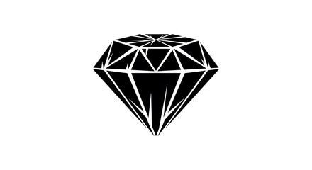 Diamond Gemstone Illustration.
