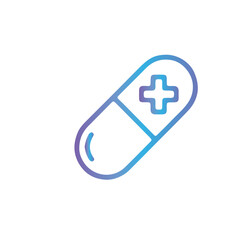 Obraz premium Pills and Capsules Icon vector design 