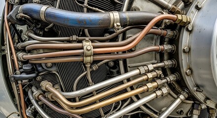 Aircraft Engine Piping System.
