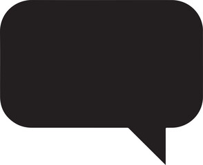 Fototapeta premium Simple speech bubble message box vector featuring a clean chat balloon design for communication, dialog, comments, notifications, and messaging interfaces