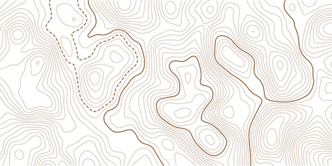 Fototapeta premium Topographic gold luxury map background. Geographic abstract pattern. Geographic contour map. Abstract outline grid, vector illustration. 