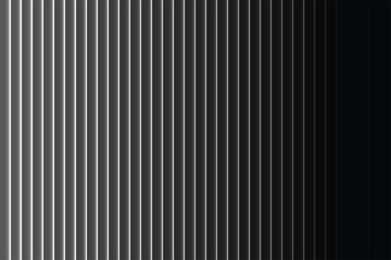 Obraz premium Vertical gray and white striped gradient fading to black abstract background pattern stripes