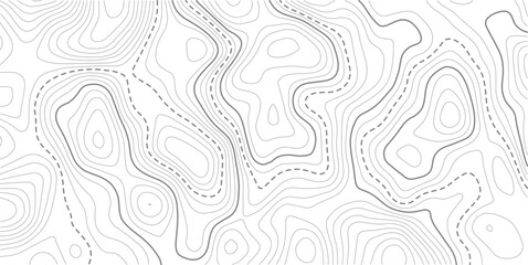 Fototapeta premium Topographic map and landscape terrain texture grid. Abstract white topography vector background.abstract wavy background. topographic contour background. Topography background. Vector banner. Topo.