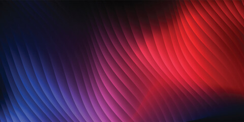red wave backdrop, dynamic flowing shapes, luminous gradient effect, clean abstract design for banner and poster
