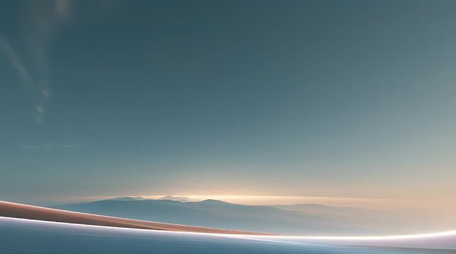 Glowing Abstract Horizon Symbolizing Secure Technology