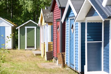 Bunte Strandh&uuml;tten
