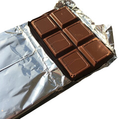 chocolate bar on white background
