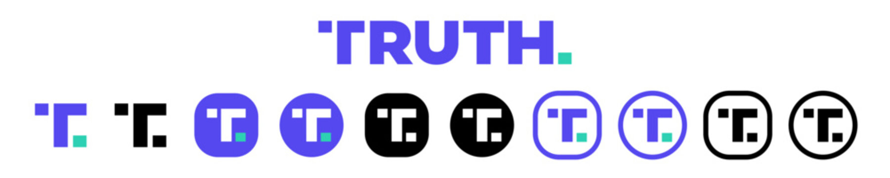 truth logo icon. truth social media
