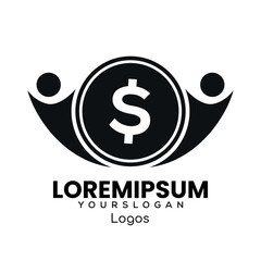 human  and money logo design